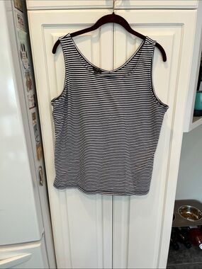 Talbots Black and White Tank XLP